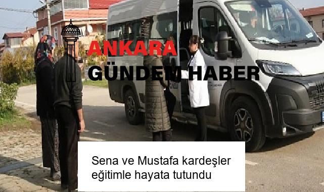 Sena ve Mustafa kardeşler eğitimle hayata tutundu