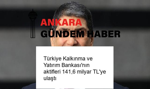 Türkiye Kalkınma ve Yatırım Bankası’nın aktifleri 141,6 milyar TL’ye ulaştı