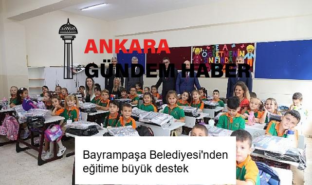Bayrampaşa Belediyesi’nden eğitime büyük destek