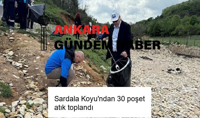 Sardala Koyu’ndan 30 poşet atık toplandı