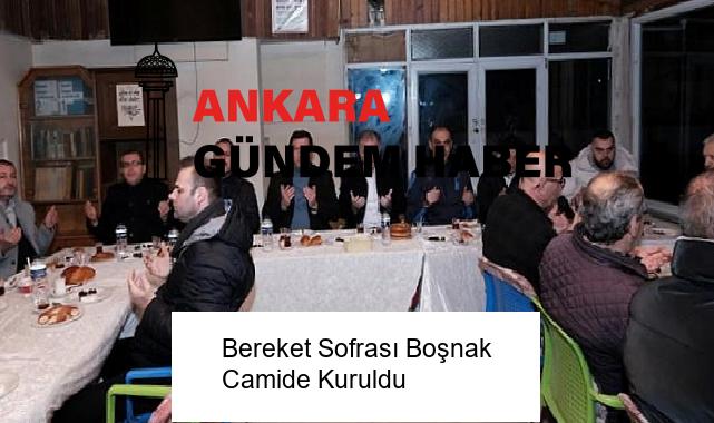 Bereket Sofrası Boşnak Camide Kuruldu