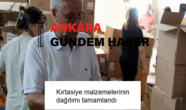Kırtasiye malzemelerinin dağıtımı tamamlandı