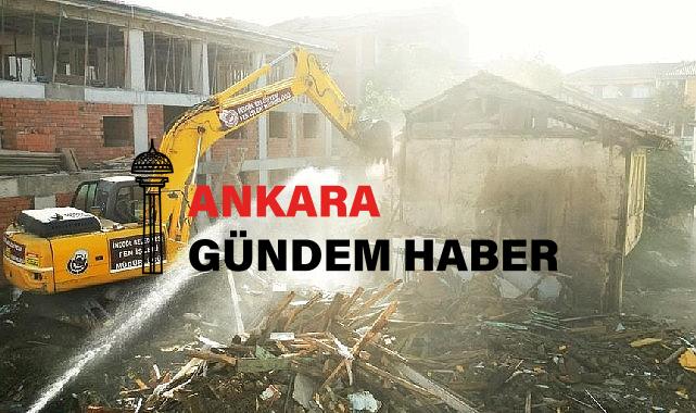 İnegöl Belediyesi, Metruk Yapıların Yıkımına Başlandı