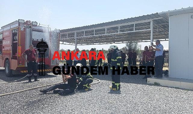 Konya Büyükşehir İtfaiyesi KKTC Genel Kuvvetler Komutanlığı İtfaiye Personeline Eğitim Verdi