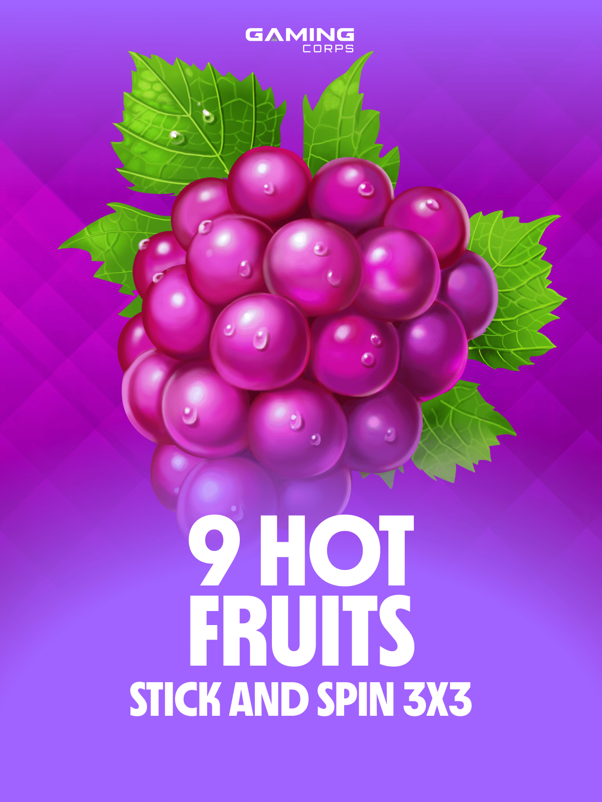 9 Hot Fruits Stick and Spin 3x3