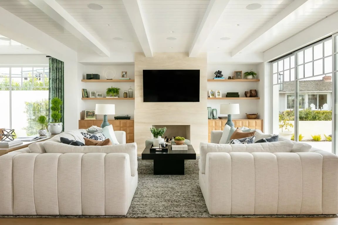 Modern house with mortgage documents