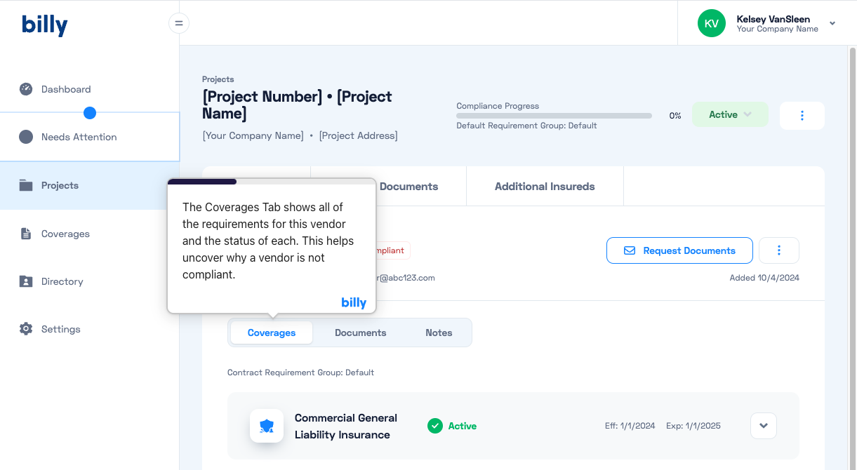 Sample block screenshot