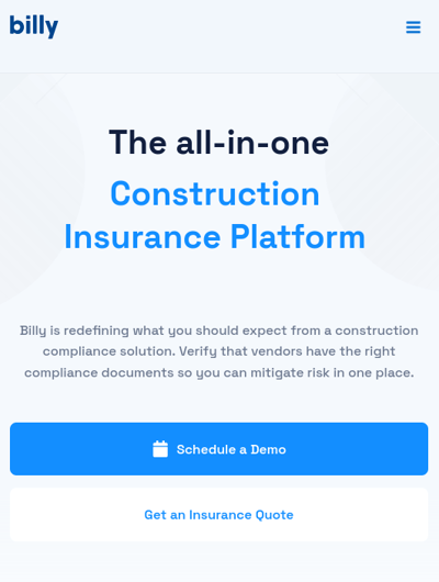billy for insurance screenshot