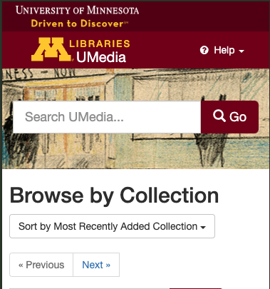 umedia search screenshot