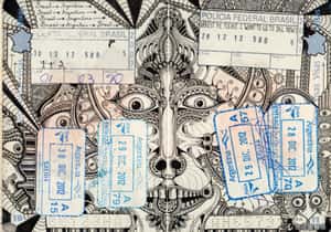 眼球、鬼怪、外星人   法藝術家在護照上玩花樣