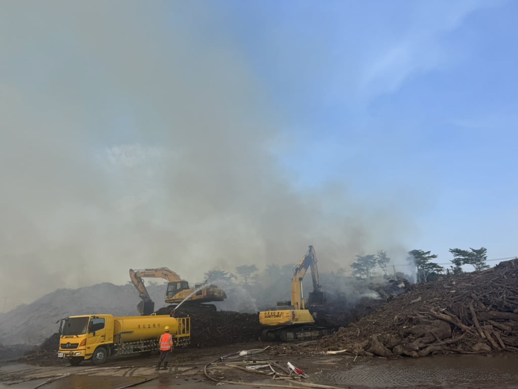 台南後壁風災廢棄物暫置區火警已控制 　持續監測空氣品質