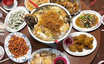 [嘉義美食]大埔佳香餐飲部｜臉盆大的砂鍋魚頭超浮誇！曾文水庫大埔必吃美食
