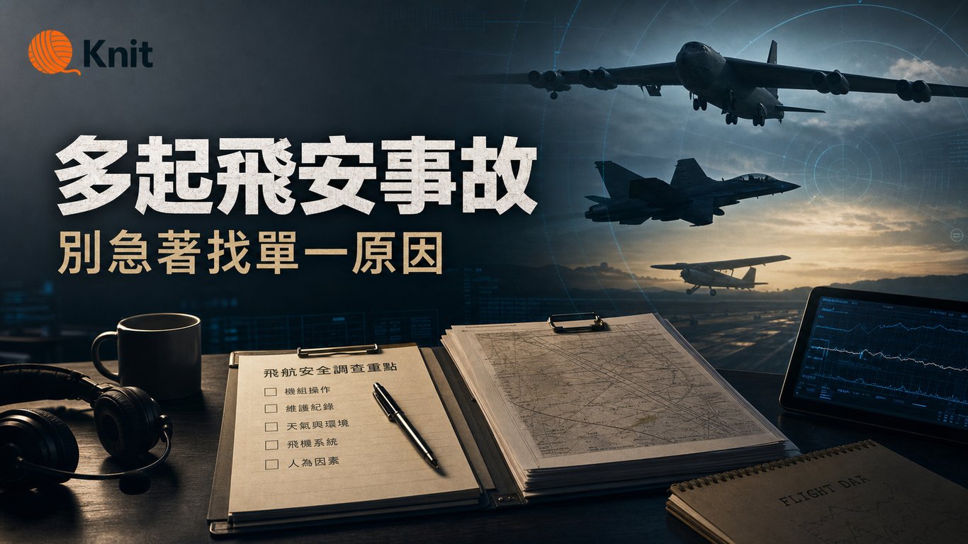 這幾天飛機、戰機接連失事：為什麼不能急著找同一個原因？
