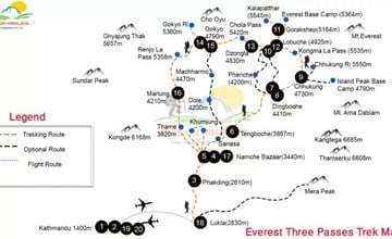 Three Passes Trek Map – A Simple Guide from My Recent Journey