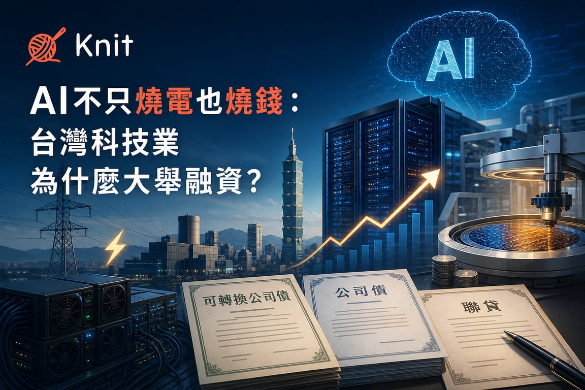 AI不只燒電也燒錢：台灣科技業為什麼大舉融資？