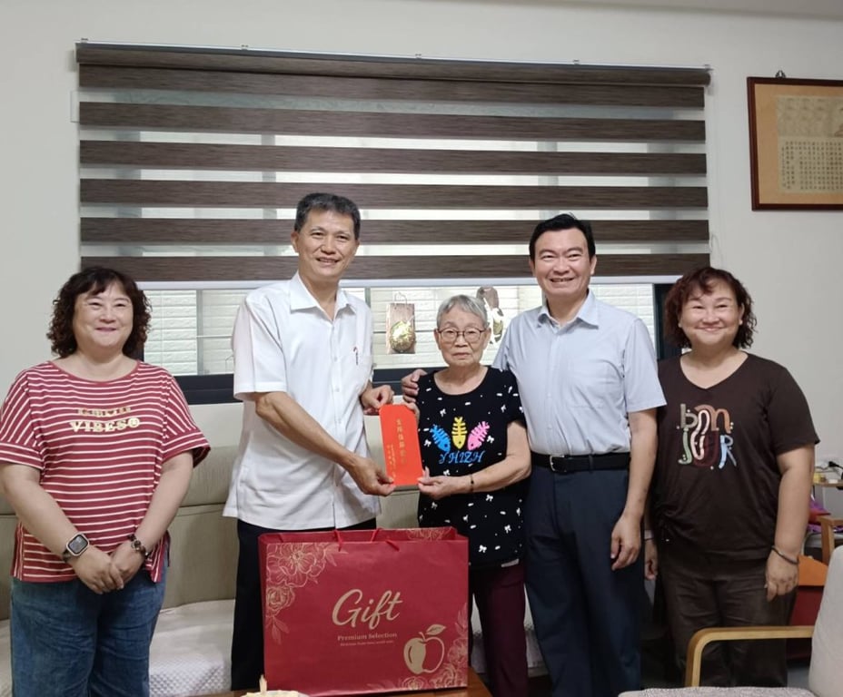 重陽敬老 台南警局長慰問高齡警眷