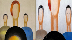 俄羅斯豆豆先生是你？上班首日太無聊 博物館保全替千萬名畫加眼睛