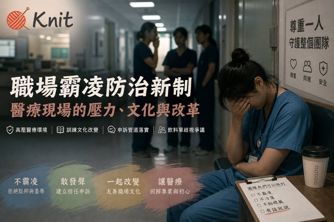 訂飲料沒揪也算霸凌？職場新制上路，醫院先緊張