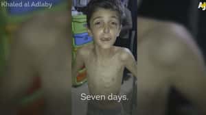 搶救飢餓小鎮   敘國居民淚迎食物卡車