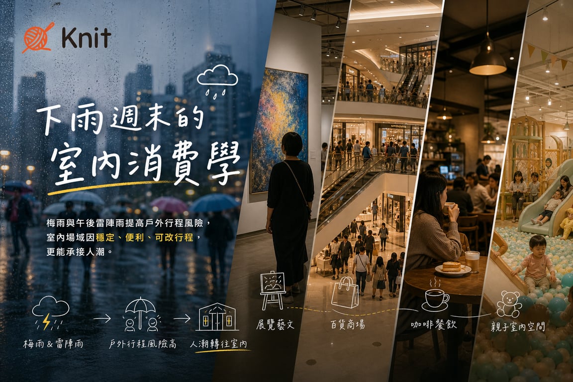 雨天不是不出門，是換地方出門：下雨週末的室內消費學