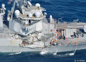 美軍驅逐艦在夜半被撞  已尋獲7具遺體