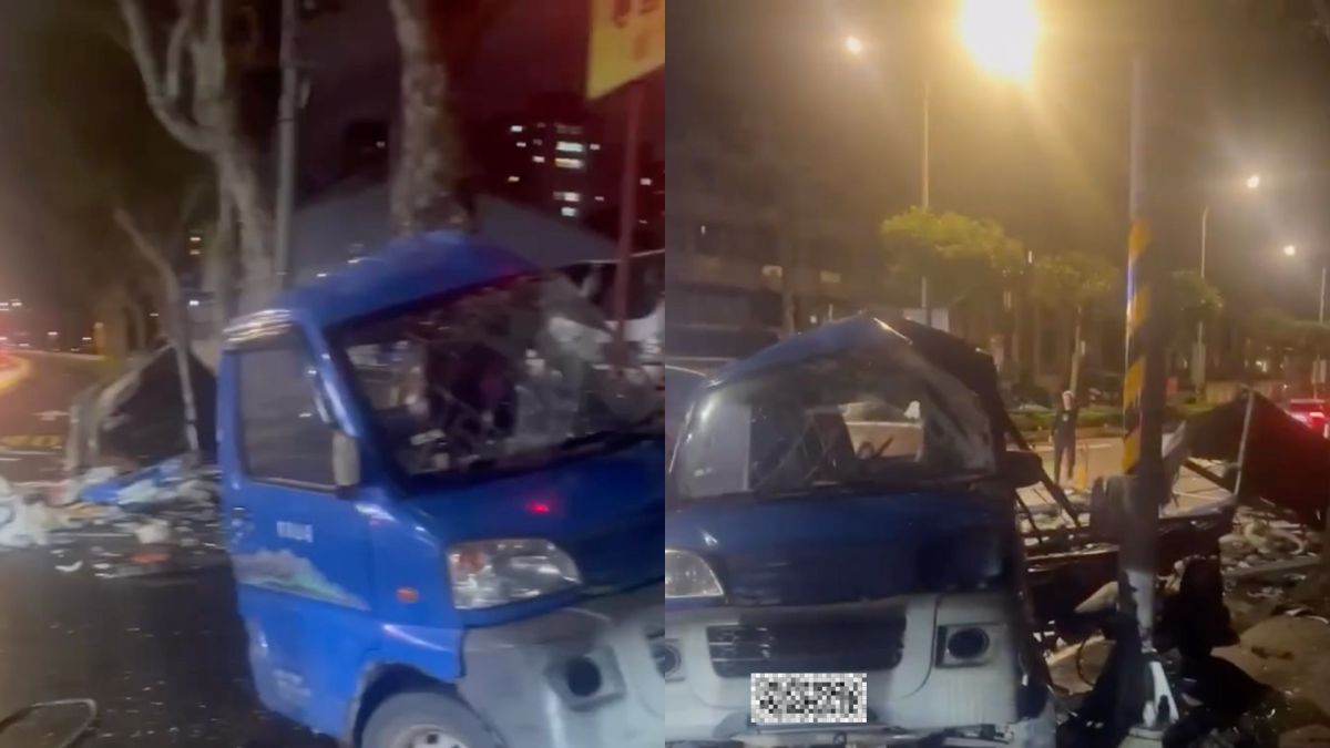 桃園驚悚車禍！男吸「喪屍煙」毒駕撞貨車　車身斷兩截駕駛慘死