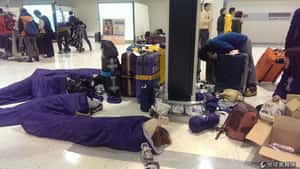 20年來最大雪  台旅客滯留成田機場