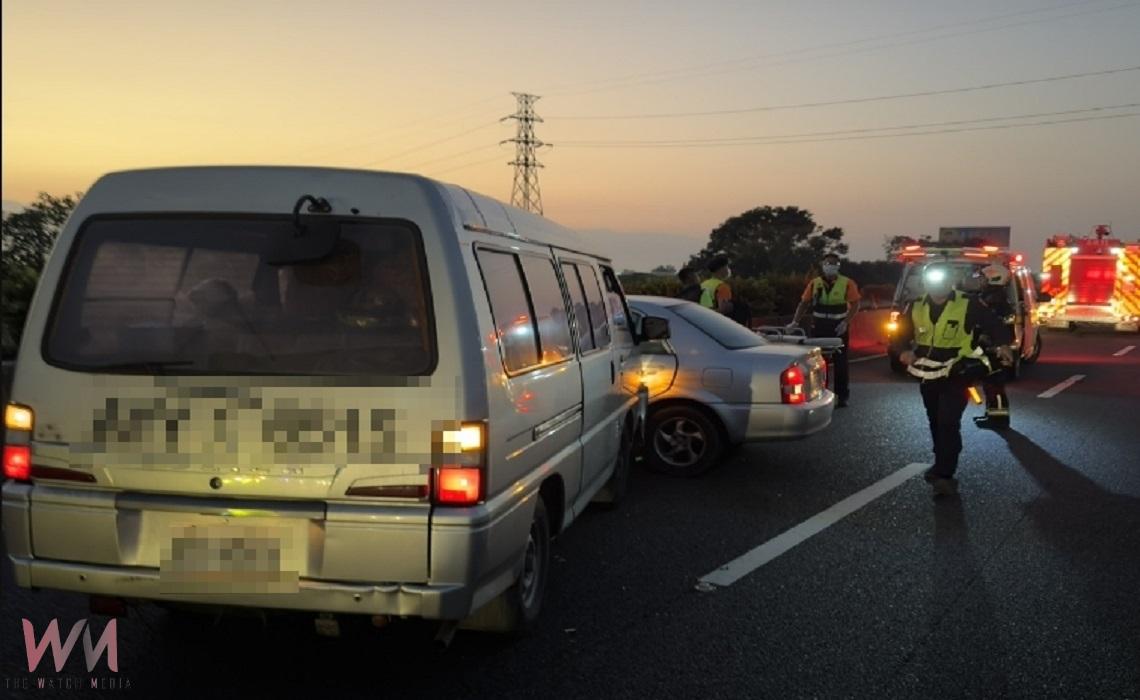 國道一號南下虎尾段重大車禍    三車追撞一死5輕傷