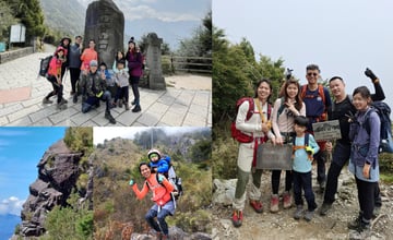 【百岳】玉山前峰(二刷)  一日單攻《 3個小隊友(3歲7歲10歲)挑戰石瀑區 》