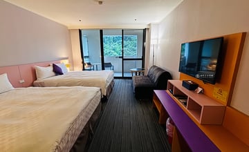 [台南住宿]曾文水庫趣淘漫旅｜冒險設施玩不停！光束任務、高空滑索、自由落體挑戰膽量極限
