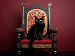 【國際新聞喵一下】對狗派女王的挑釁？加冕典禮搶先坐上王位的黑貓馬汀斯