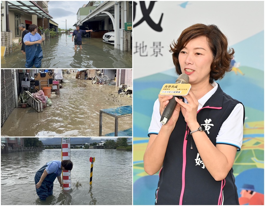 鳳凰水災淹出救助問題 黃琤婷：財損標準須更明確 應納入輕度淹水與店家損失
