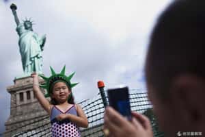 美國國慶日 自由女神再度開放