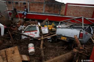 氣候異常導致的災害  哥倫比亞發生嚴重土石流