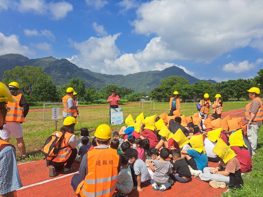 校園地震暨自衛消防演練  那瑪夏消防隊不缺席