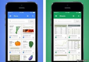 辦公室軟體行動版角力   Google文件、試算表也推 iOS App 版