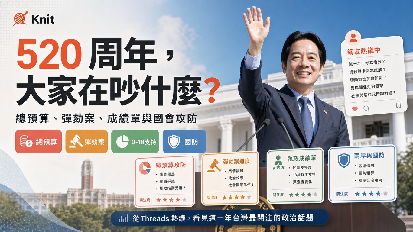 520 就職周年，為什麼大家不只看成績單？從總預算到彈劾案看賴政府第二年