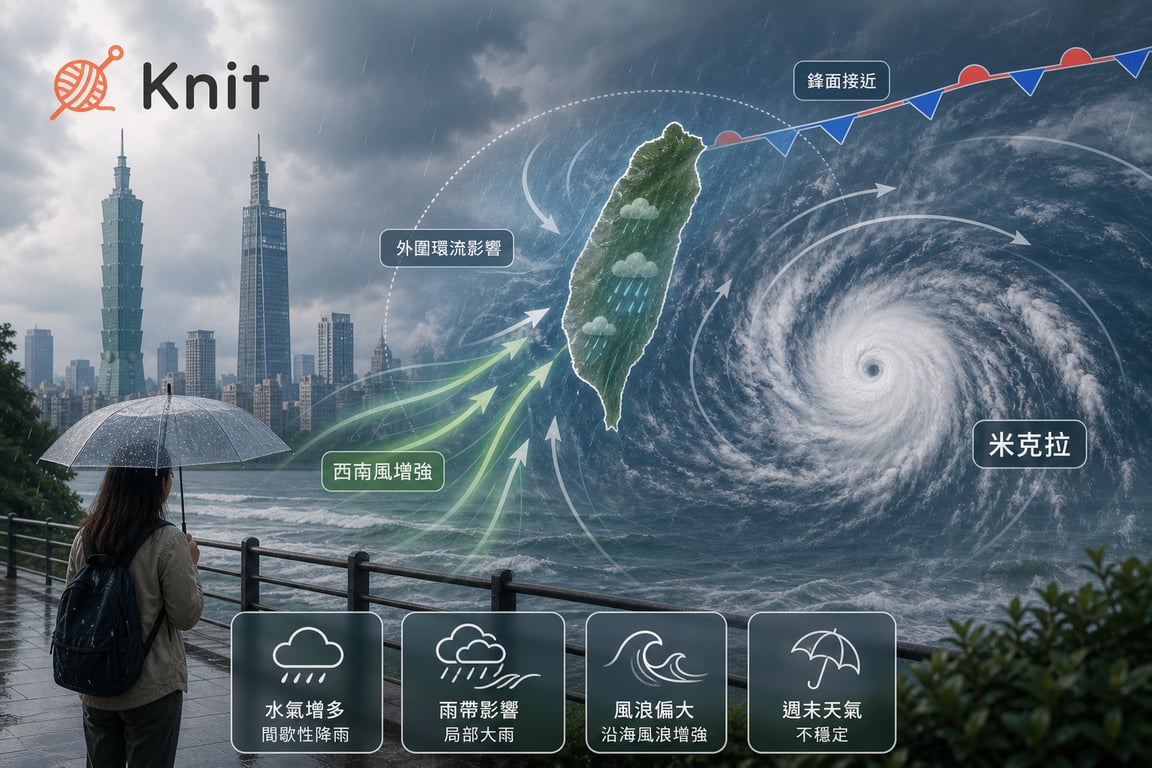 米克拉不一定登陸，為什麼週末天氣還可能變糟？