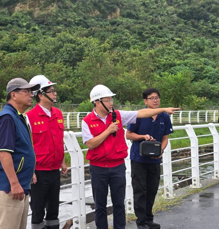 因應「鳳凰颱風」來襲   陳其邁親督鼓山抽水站整備工作