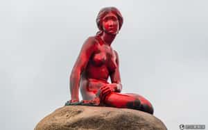 抗議捕鯨活動 丹麥小美人魚遭潑漆