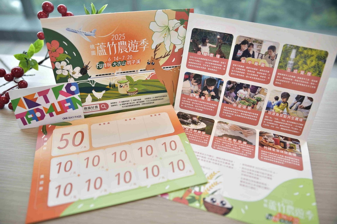 2025桃園蘆竹農遊季登場　桃捷一日票送農場抵用券暢遊蘆竹