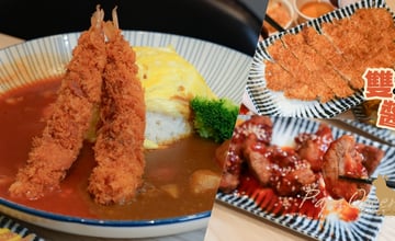 雙醬咖喱 美村店 : 黃金豬排咖哩飯160元，必點單品韓式唐揚雞，雙倍雞肉不只飽足還肉感十足