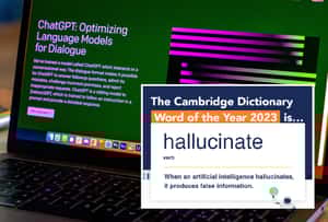 「真真假假，假假真真的AI時代」劍橋詞典2023年度代表字：Hallucinate