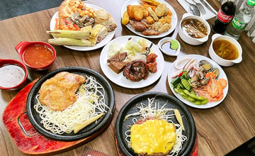 桃園吃到飽│饗厚牛排桃園店：百元預算爽吃百道料理！百匯自助吧：海鮮、熱炒、披薩吃到飽，CP值高到牛排變配角！桃園吃到飽推薦！