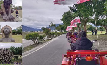 台東旅遊【池上嗨咖電動車】嗨咖微型電動車玩大坡池.三座大型藝術品縱谷大地藝術季