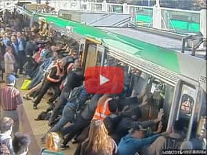 澳洲乘客推火車救人影片感動歐美網友