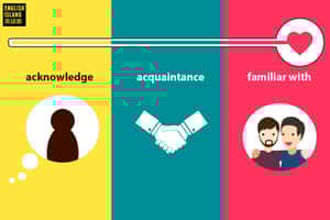 「認不認得誰」說“Are you familiar with…”，為 何可能會害老外誤會？