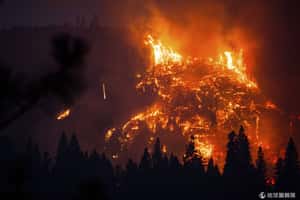 美加山林大火 燒毀面積18座小巨蛋