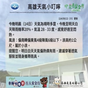 中央氣象署/高雄氣象站