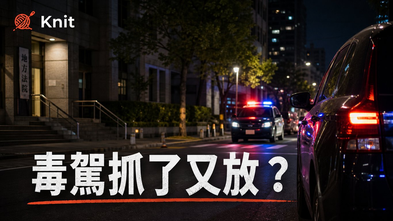 毒駕抓了又放？從喪屍菸彈到無保請回，看懂民眾和基層的焦慮